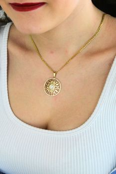 Złota zawieszka Słońce 585 z cyrkoniami  Duży wisiorek damski (2).jpg